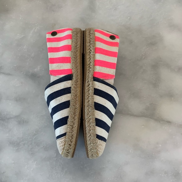 Walnut Melbourne Neon Striped Espadrilles. 6 - Picture 7 of 10